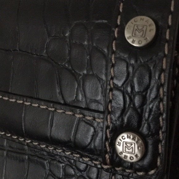 Michael Kors 🐍 snake print black hand bag - Picture 3 of 5